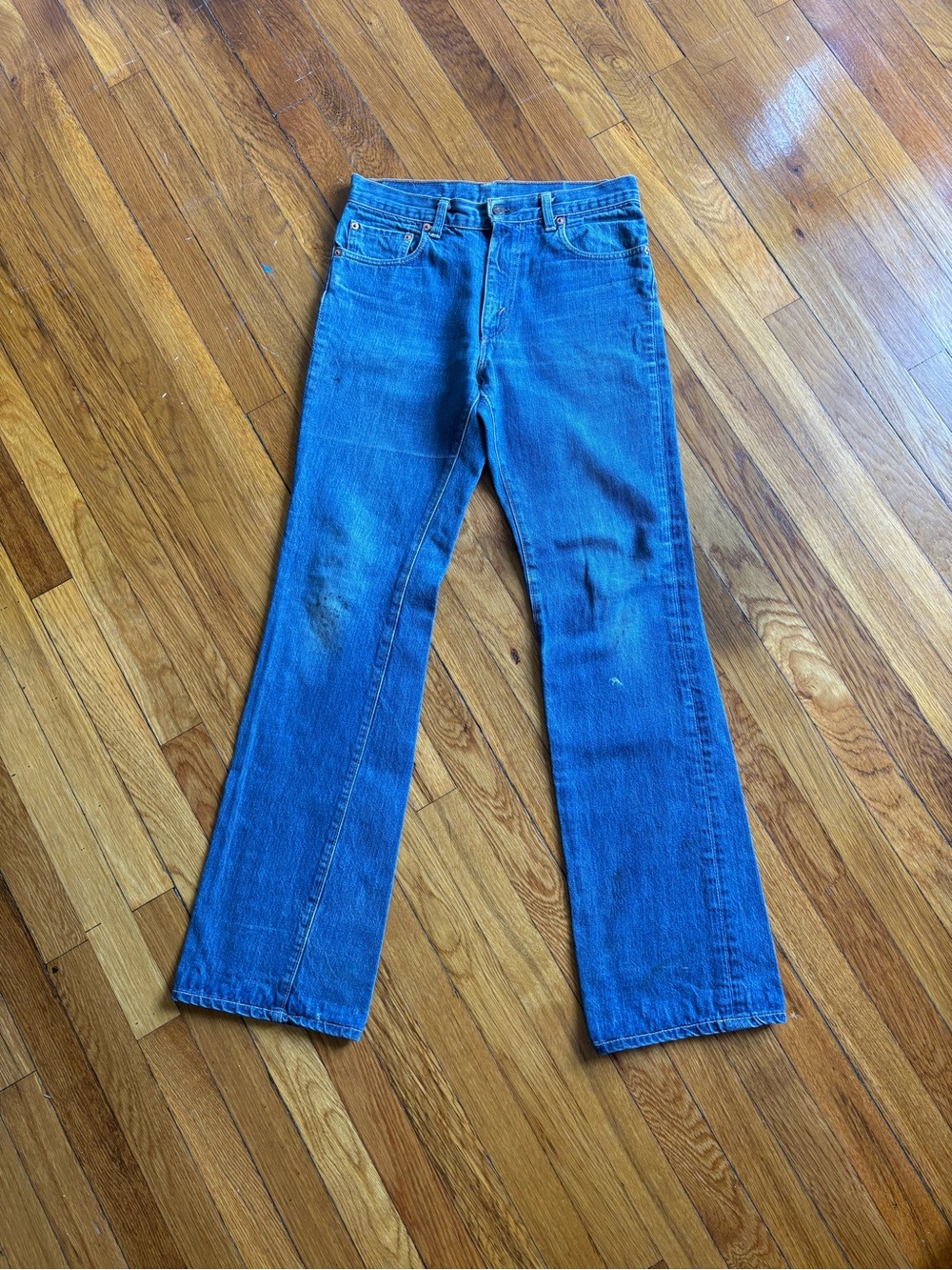 Vintage 1970s Levi's 517 Big E Orange Tab 30" Waist
